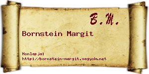 Bornstein Margit névjegykártya